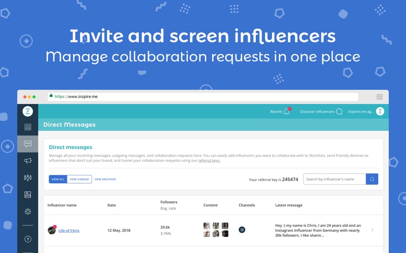 inzpire.me screenshot 1