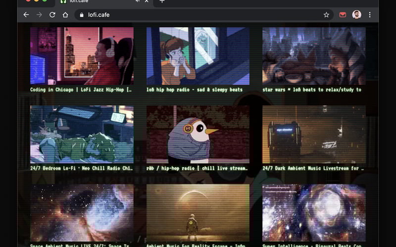 lofi.cafe screenshot 2