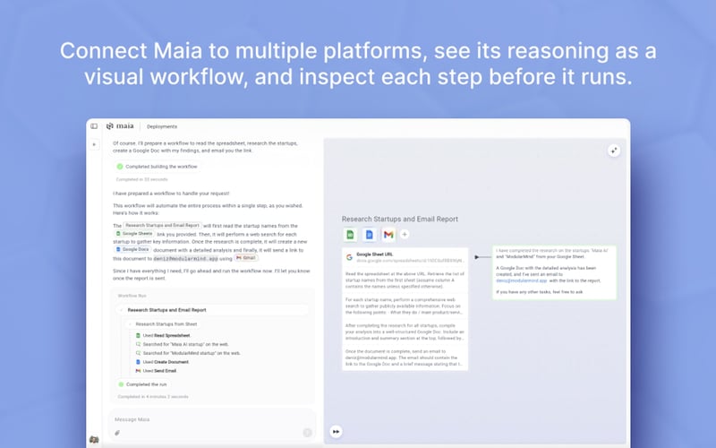 maia.is your AI that gets things done screenshot 1