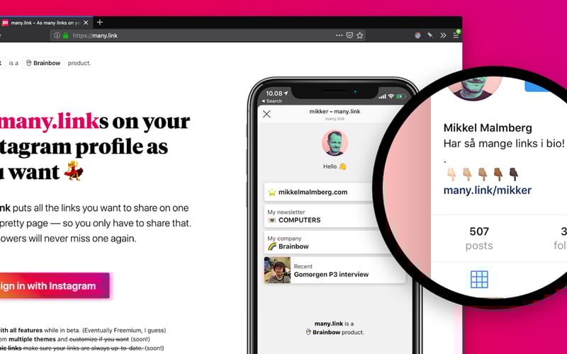 many.link screenshot 2