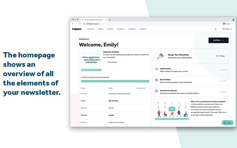 rasa.io screenshot 1