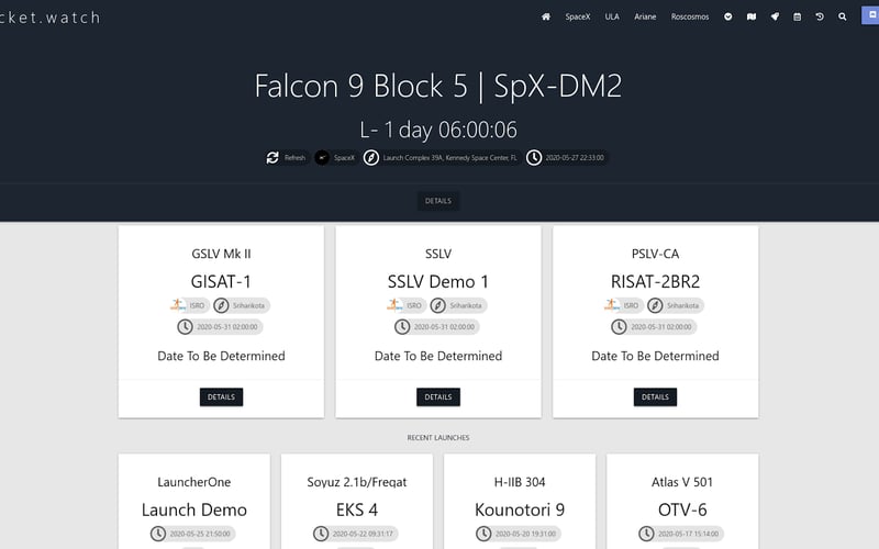 rocket.watch screenshot 2