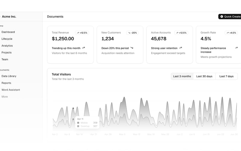 shadcn/ui screenshot 3