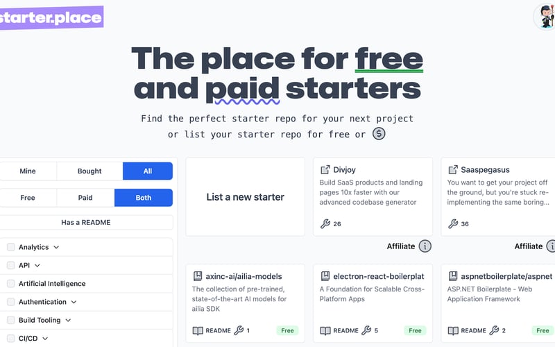 starter.place screenshot 1