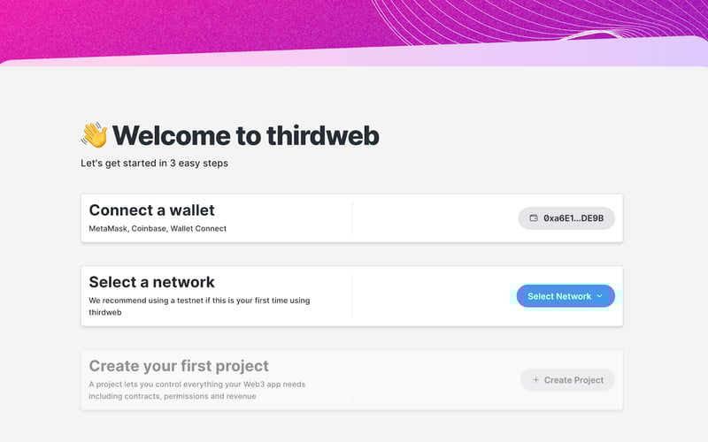 thirdweb screenshot 1
