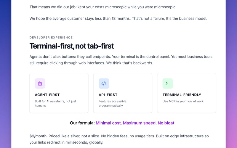 tny.dev screenshot 2