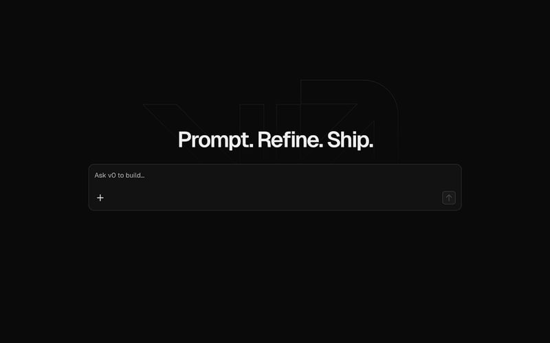 v0 by Vercel screenshot 2