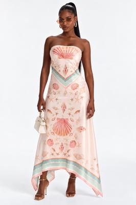 Maxi dress satin