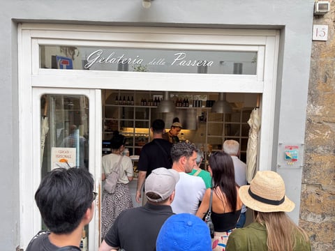 Gelateria Della Passera — Ice cream shop in Oltrarno · Florence
