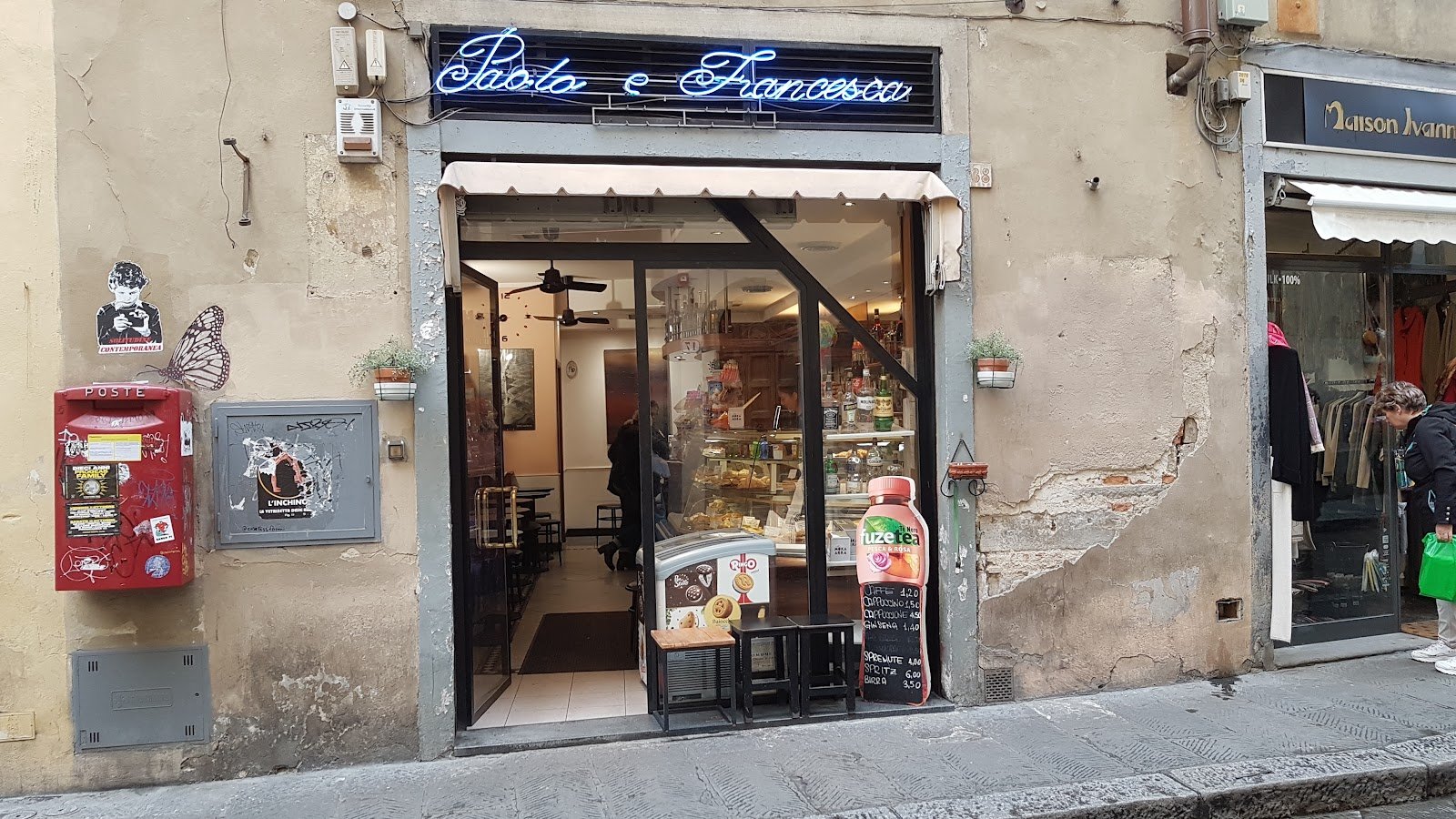 Paolo e Francesca — Cafe in Santa Croce, Florence