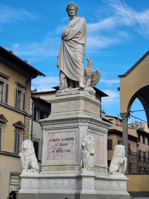 Monument to Dante Alighieri — Sculpture in Santa Croce · Florence