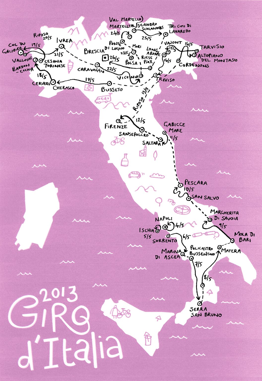 Dominic Trevett Giro d’Italia 2013