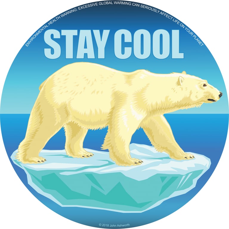 John Ashworth STAY COOL Polar Bear Logo