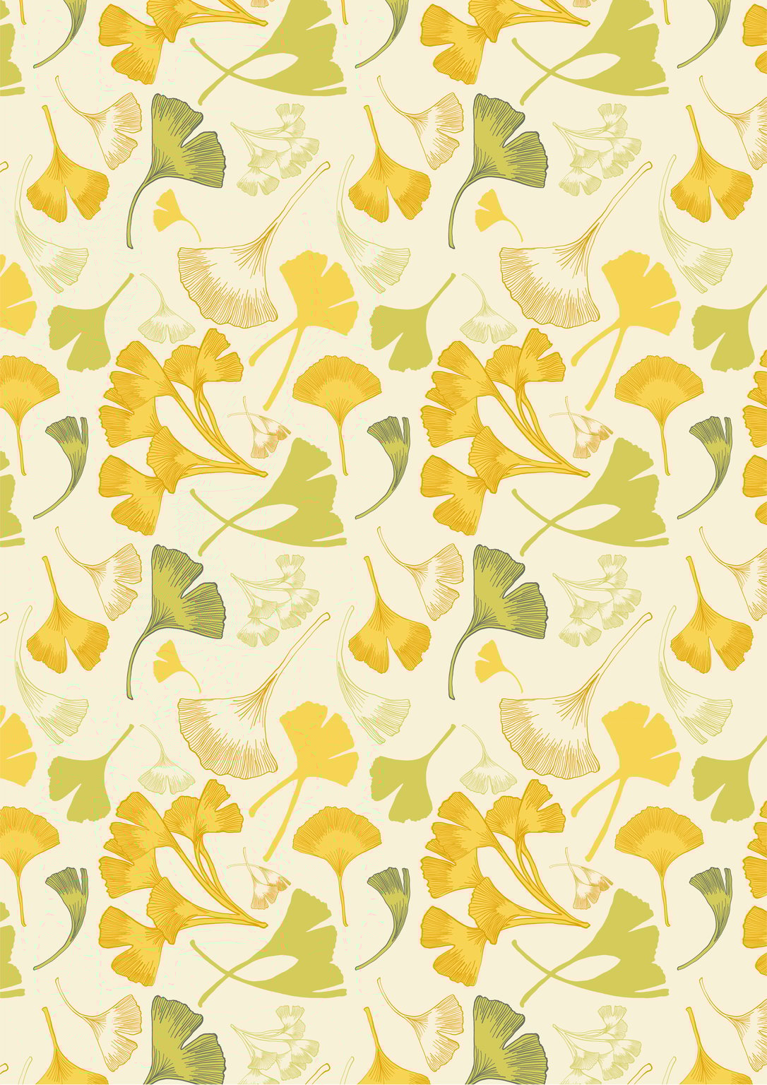 Jacky Rough Winter Ginkgo Leaves III-Jacky Rough-01