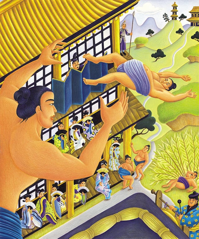 Amanda Hall GIANT TALES INTERIOR ILLUSTRATION