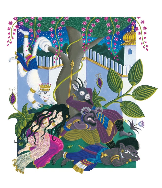 Amanda Hall TALES FROM INDIA INTERIOR ILLUSTRATION