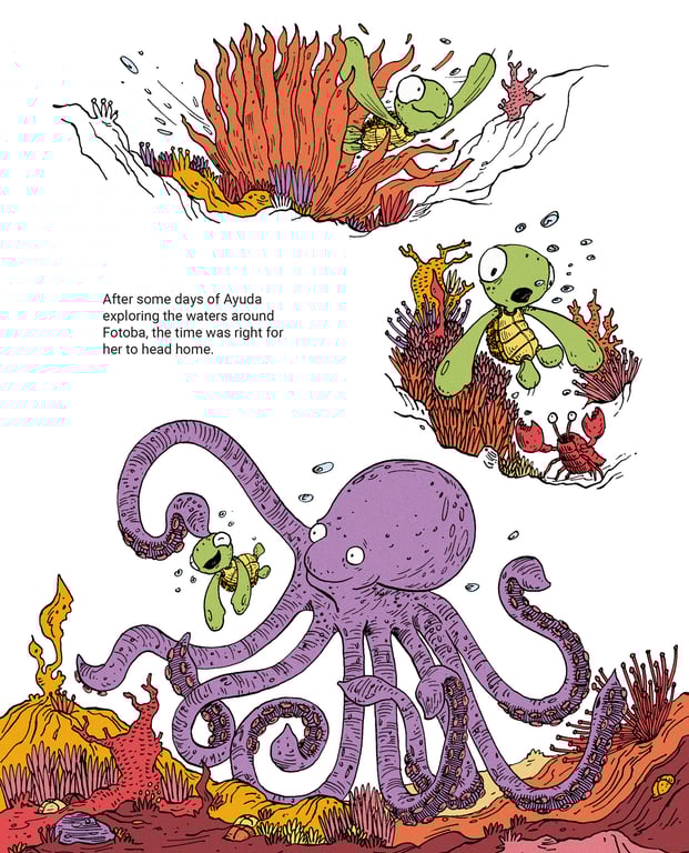 Adam Kee A page from ‘Ayuda’s Stormy Escape’
