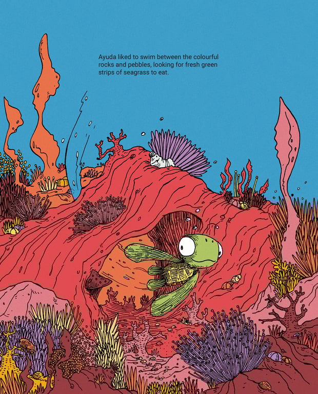 Adam Kee A page from ‘Ayuda’s Stormy Escape’