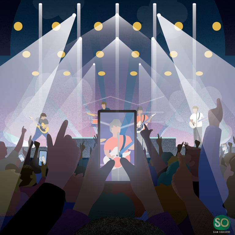 Sam Osborne Live Gig Illustration