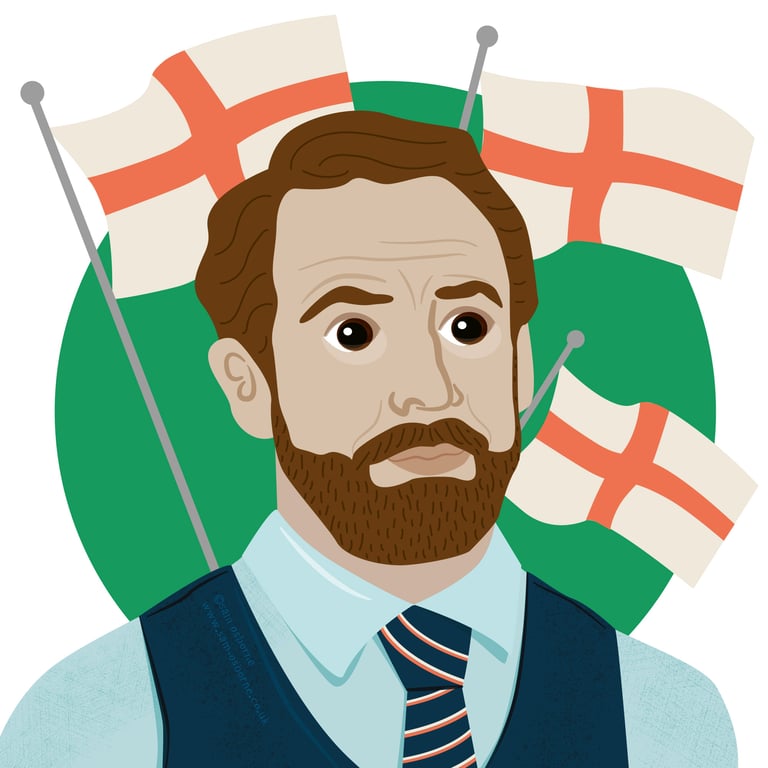 Sam Osborne Gareth Southgate Portrait