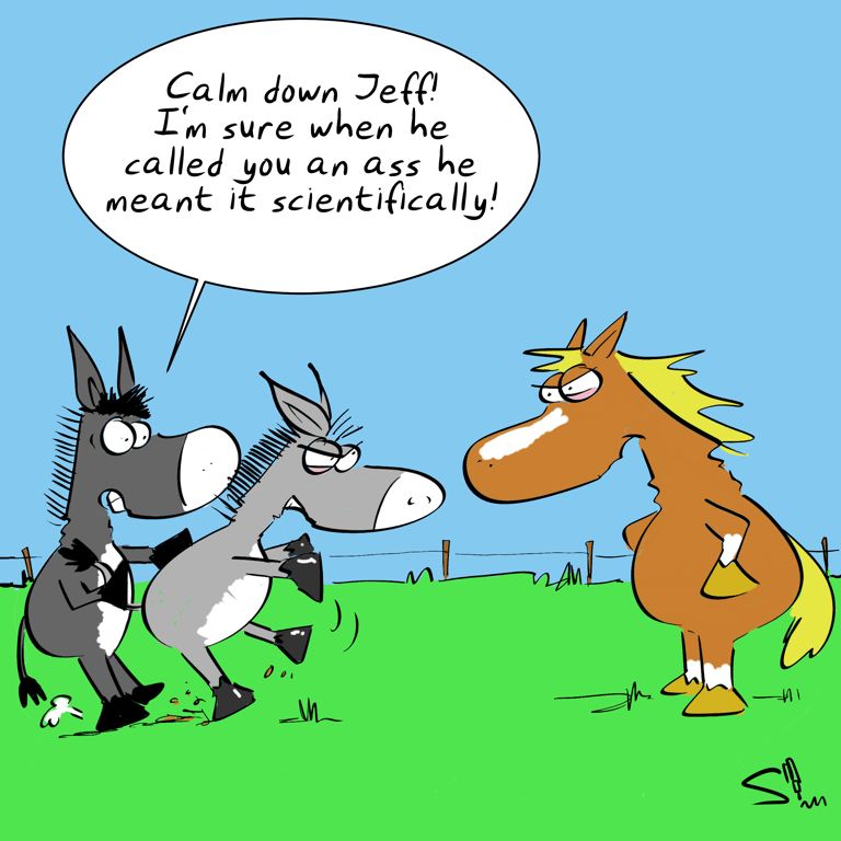 Spencer Hill Equestrian Cartoon 1