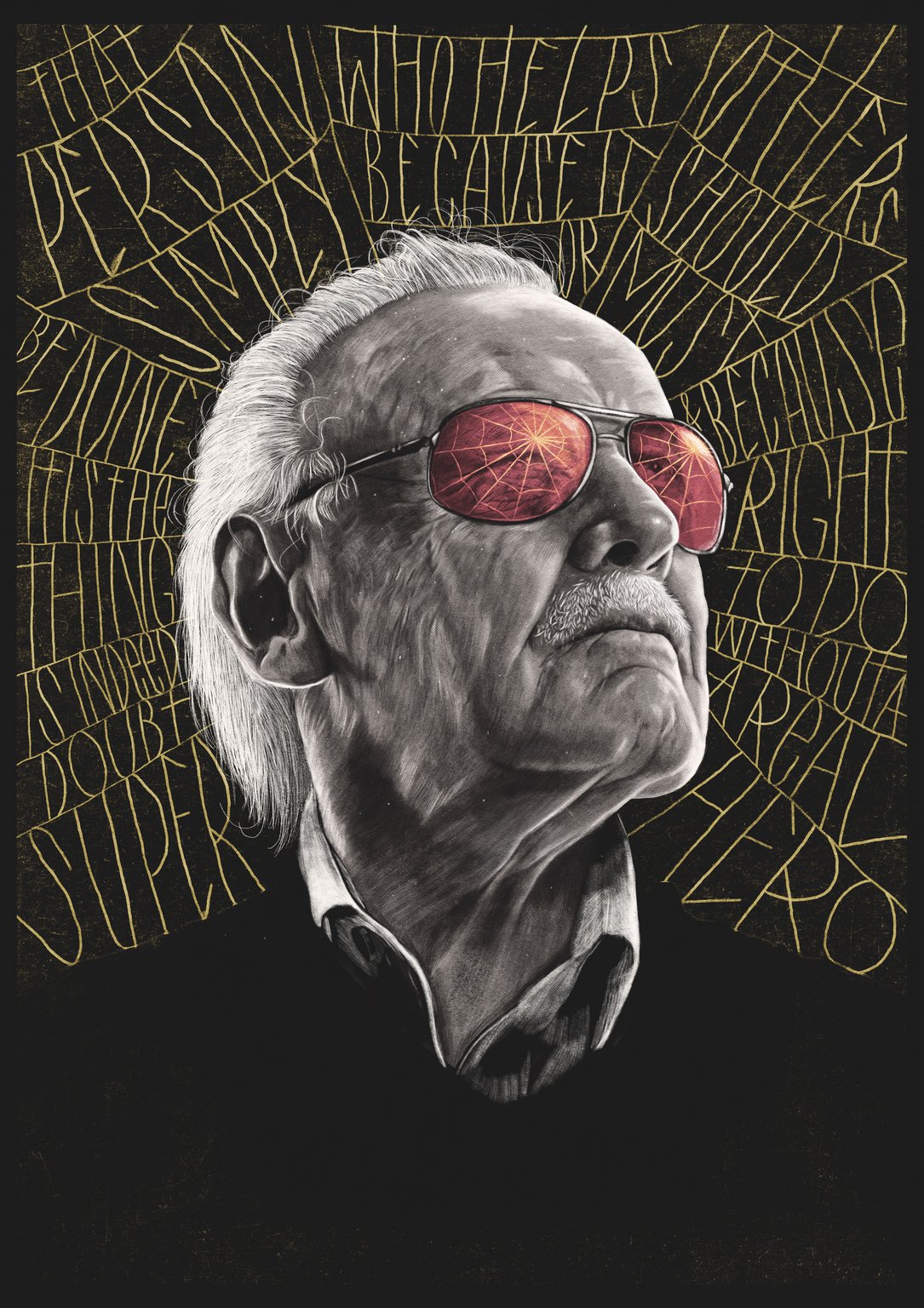 Peter Strain Stan Lee Portrait / The Moor Art Gallery