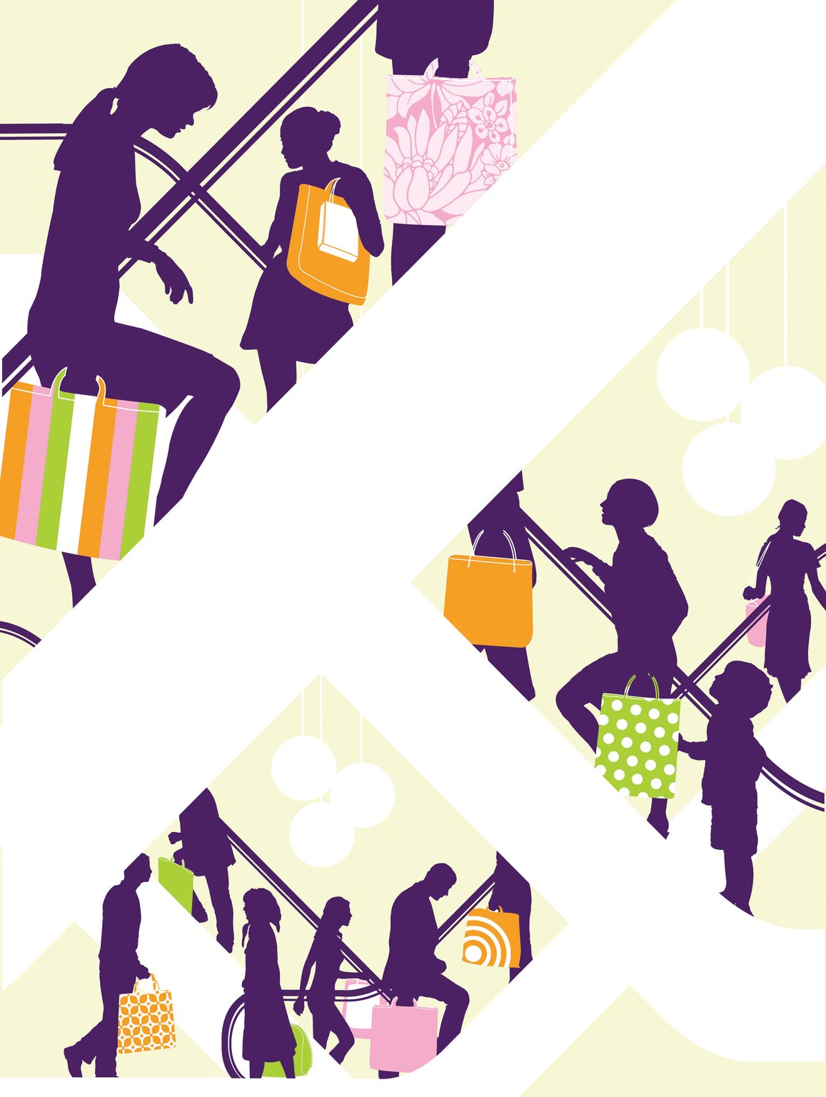 Neil Webb 8-shoppers-shopping-escalators-luxury-design-week