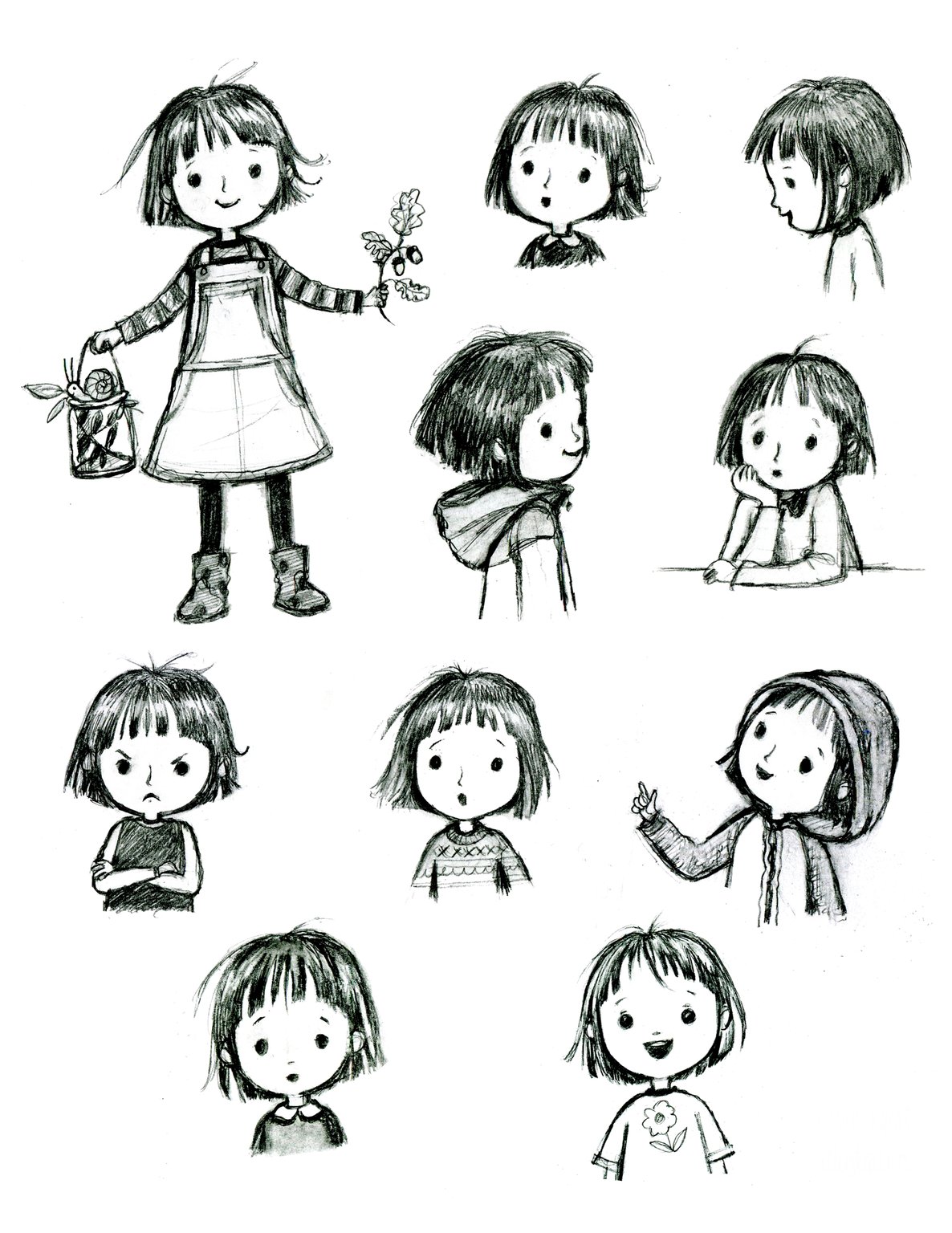 Carol Jonas Character sketches