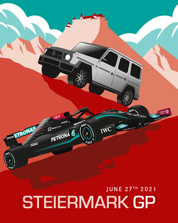 Pietari Posti Austria Poster : AMG F1