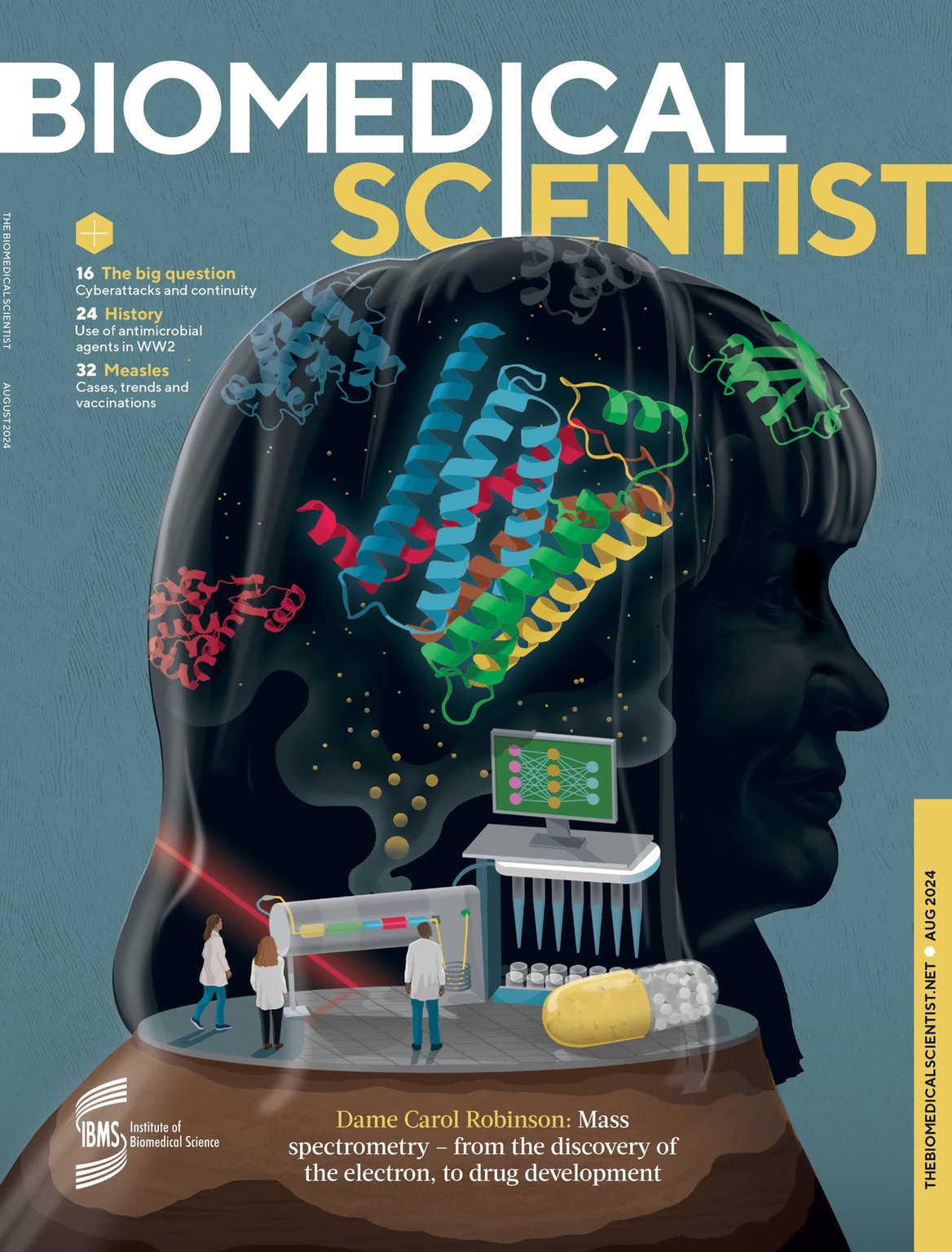 Sam Falconer Dame Carol Robinson cover feature _ Biomedical Scientist Magazine