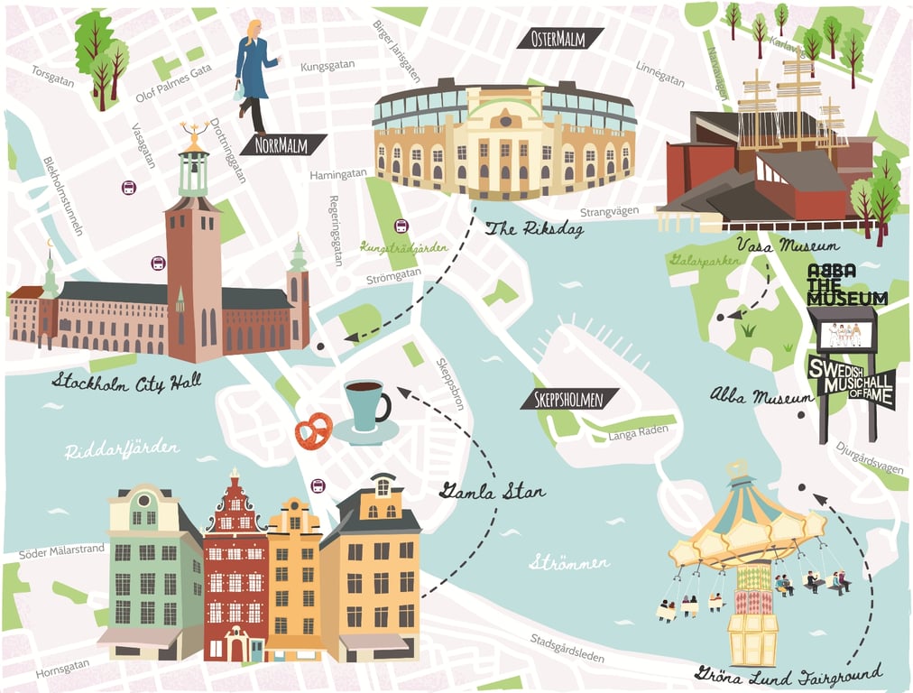 Bek Cruddace Stockholm map