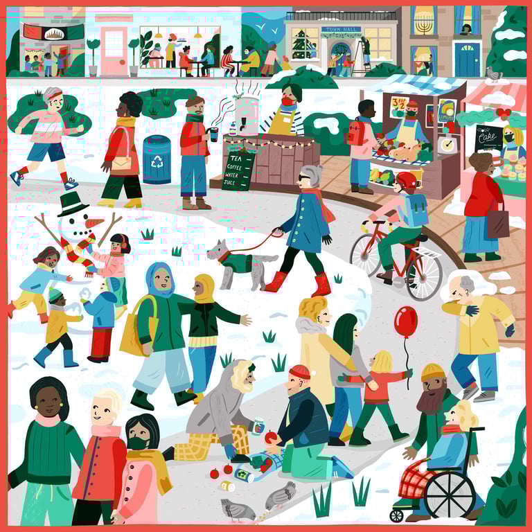 Elly Jahnz ACI Holiday Illustration
