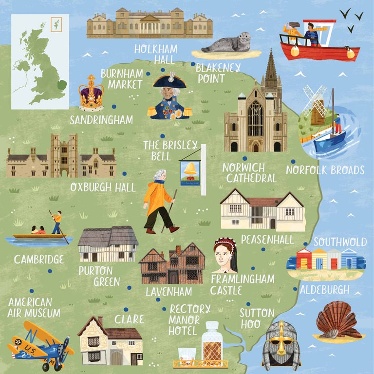 Elly Jahnz East of England Map
