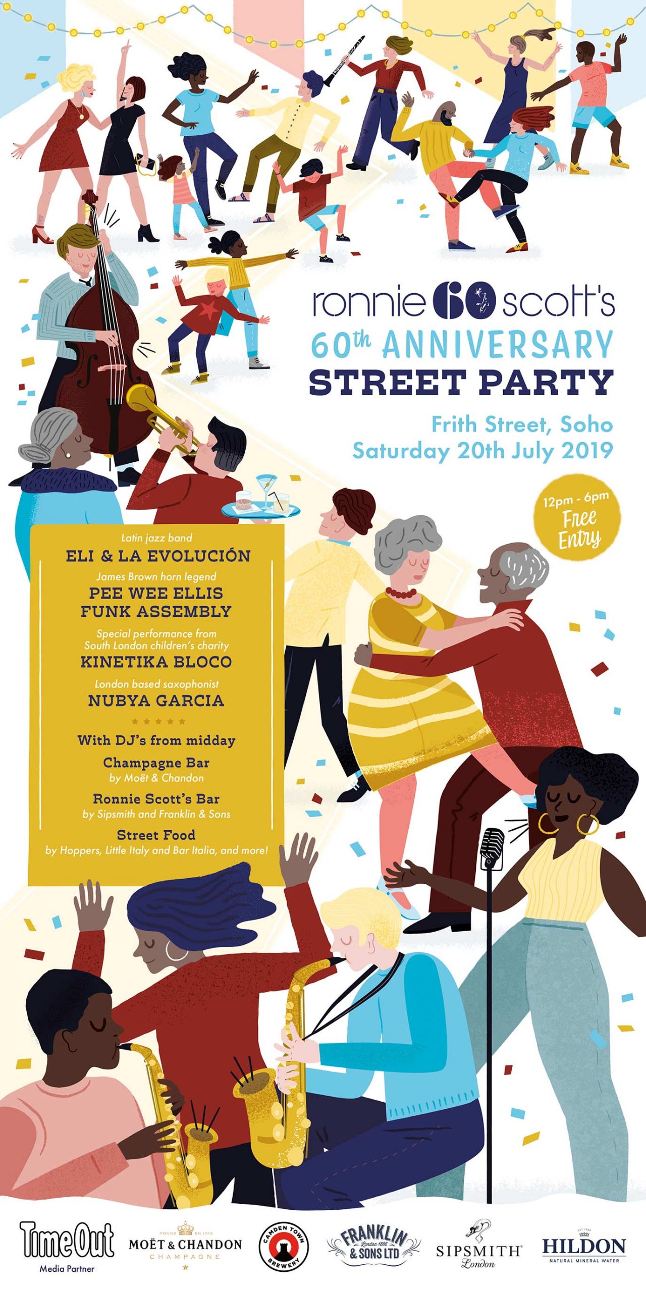 Elly Jahnz Ronnie Scott’s Jazz Club Street Party