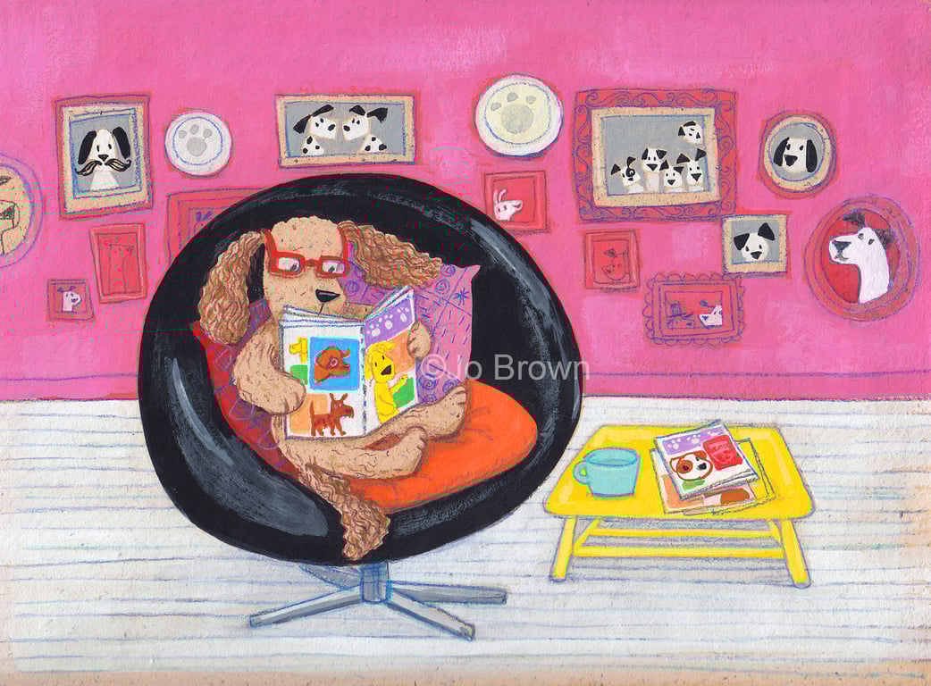 Jo Brown JoBrown-dog-reading