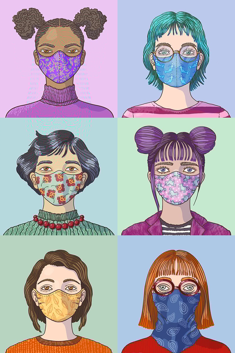 Uplifting Messages curated by AOI Staff Face Mask Fashion