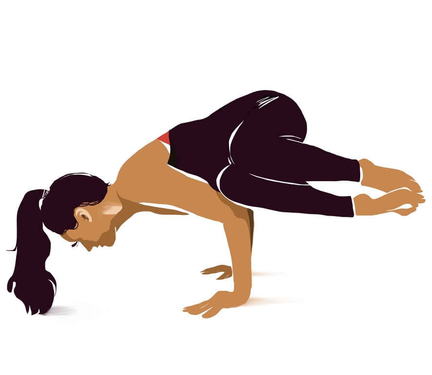 Martine Spencer Yoga pose