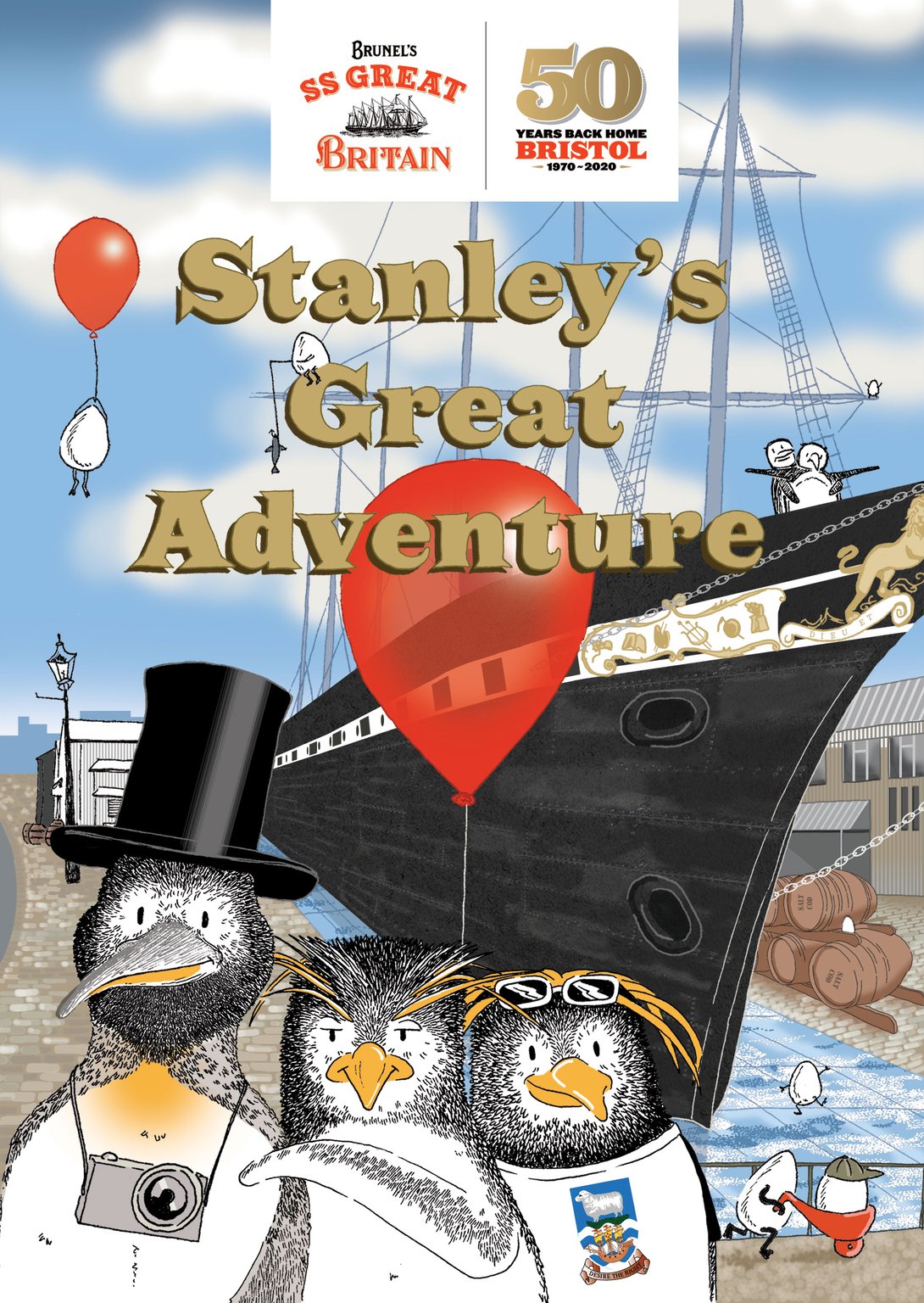 Sally Barnett (INKYMOTES) SS Great Britain Easter Penguin Trail Homecoming 2020