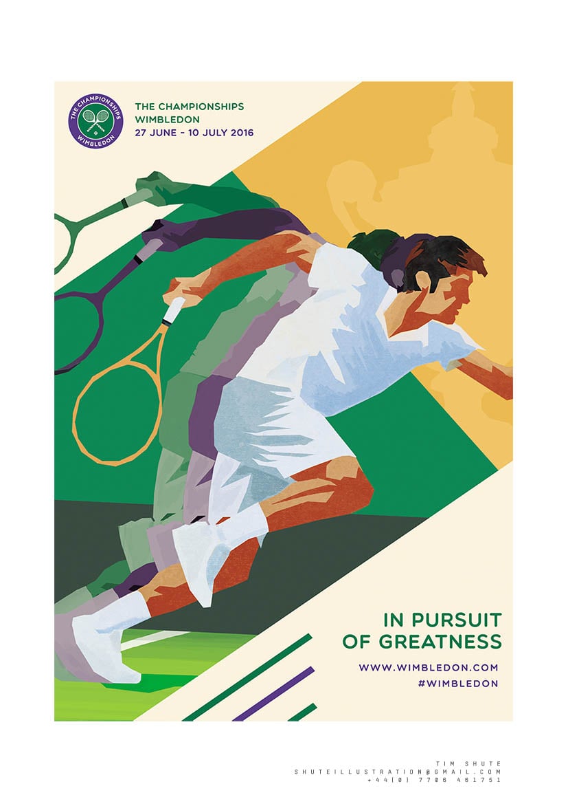 Tim Shute Wimbledon Poster Design – Finalist