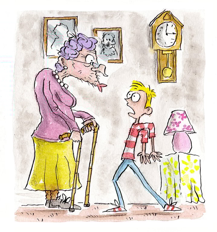Rob Page B.A (hons) Design, M.A Illustration Granny’s Kiss
