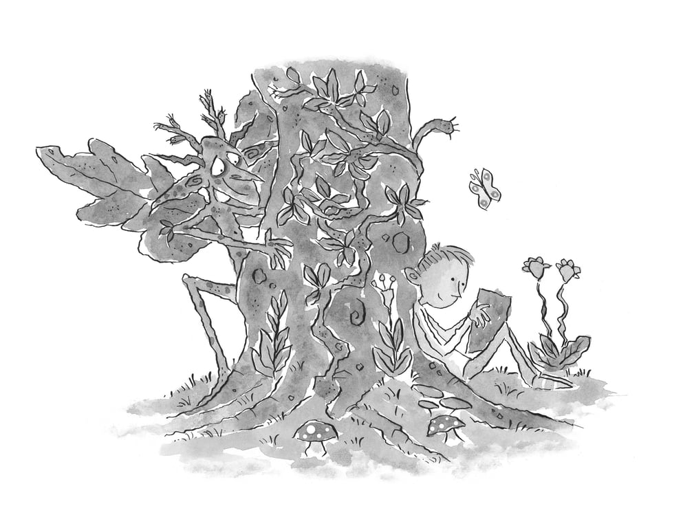 Rob Page B.A (hons) Design, M.A Illustration Peeking Faerie illustration