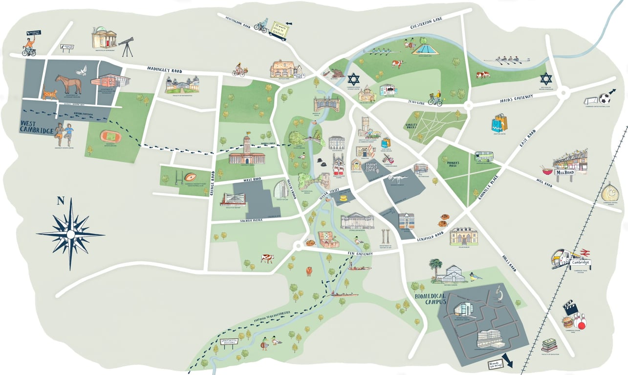 Katherine Kannon Campus map for the University of Cambridge