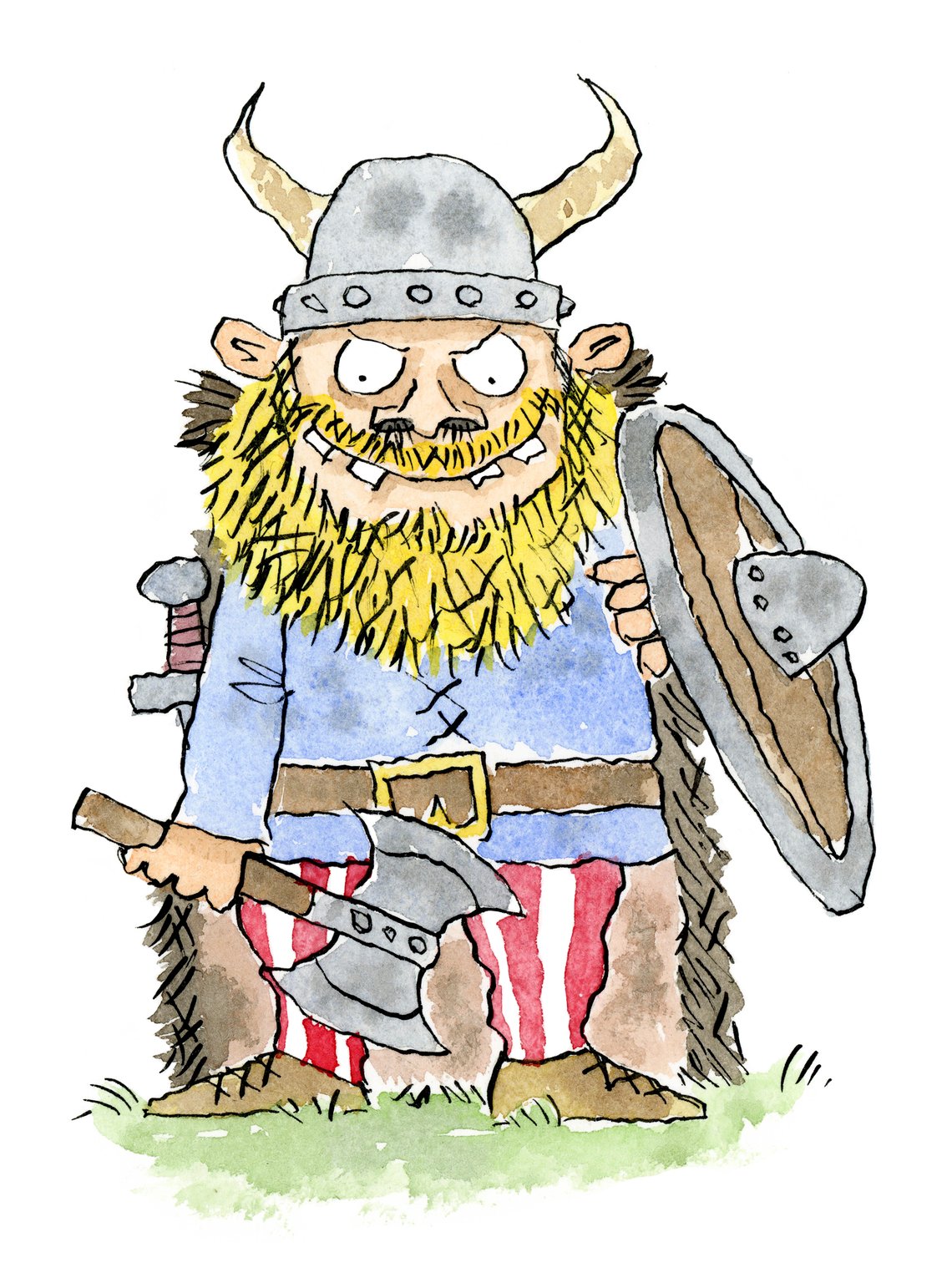Rob Page B.A (hons) Design, M.A Illustration Viking Warrior illustration