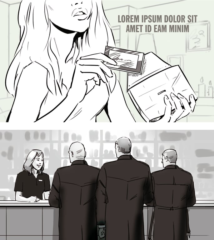 Chris Lynch Storyboards Girls Night Out and Shady Customers