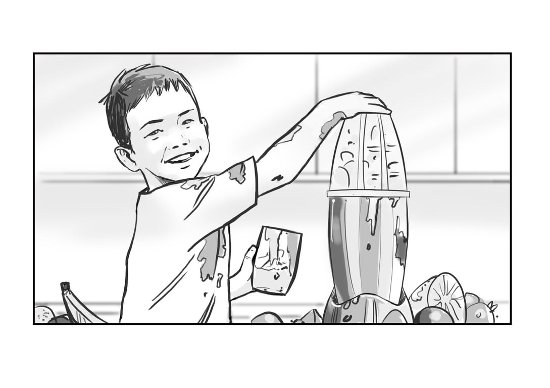 Chris Lynch Storyboards Smoothie making