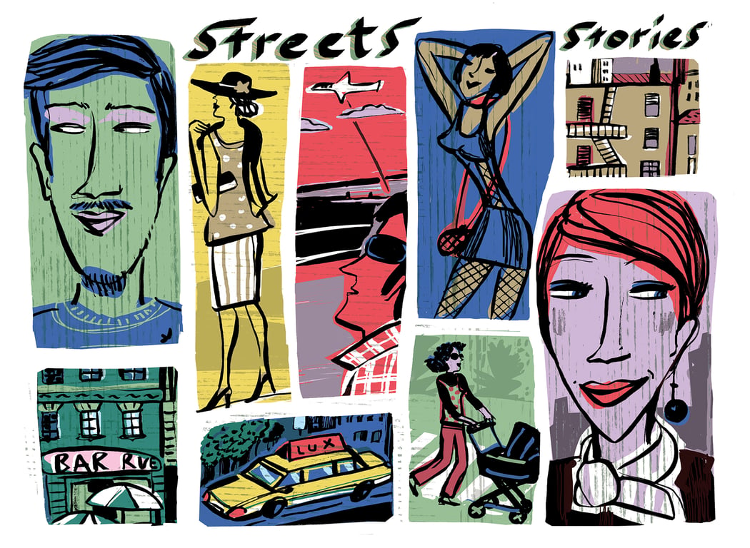 Costanza Favero illustra STREET STORY x AOI