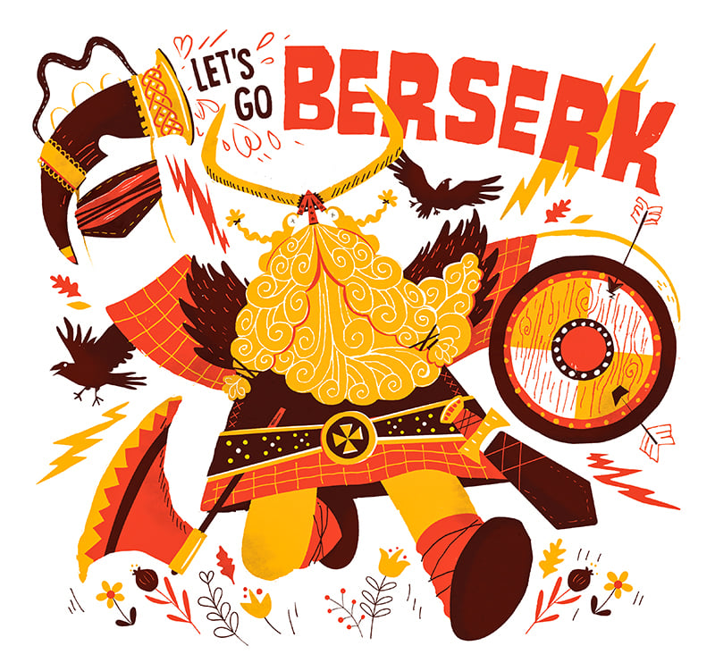 Chris Dickason Chris Dickason Let’s Go Berserk Viking Character Design