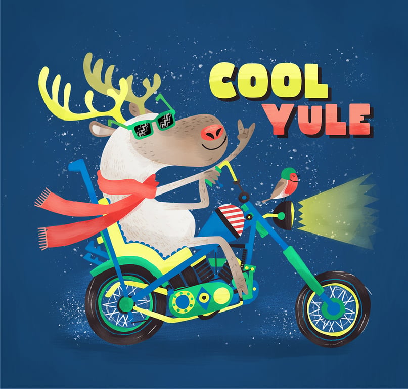 Chris Dickason Chris Dickason Cool Yule Christmas Greetings Card