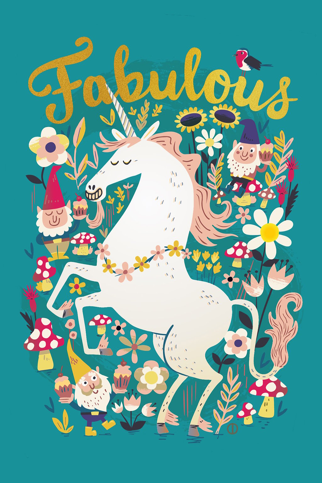 Chris Dickason Chris Dickason Fabulous Unicorn Greetings Card