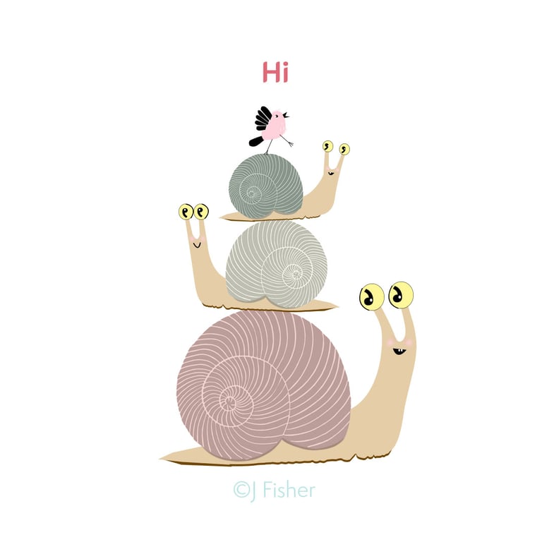 Jan Fisher Greetings and Snailutations